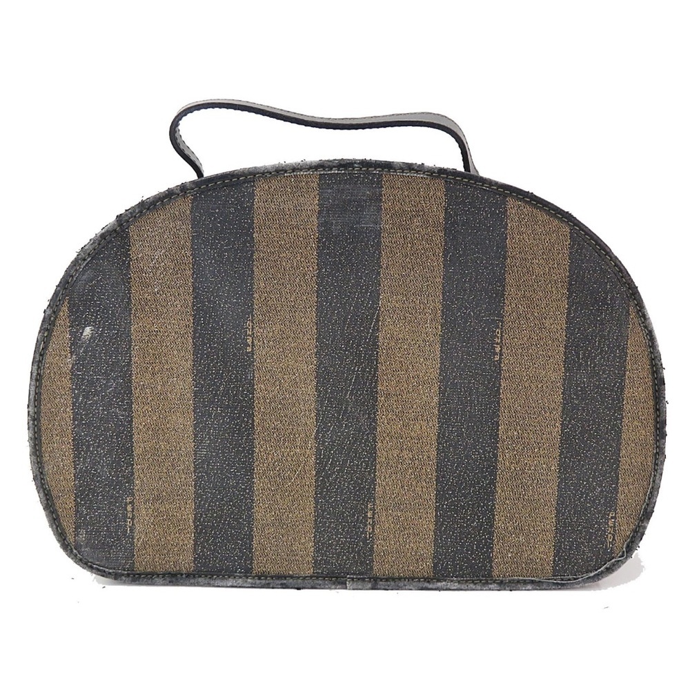 Fendi Black and Brown Striped Cosmetic Case - Picture 2 of 12